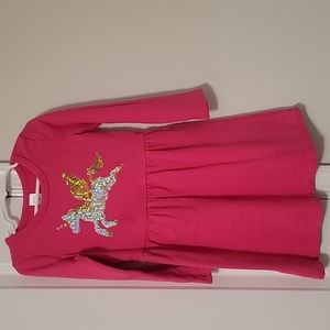 Pink flip sequin unicorn dress